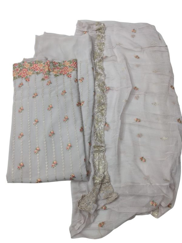 Indian Pure Georgette Unstitched three pieces for women